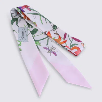 Gucci Pink Silk Scarf