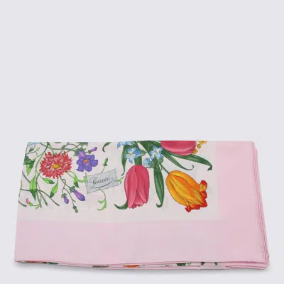 Gucci Pink Silk Scarf