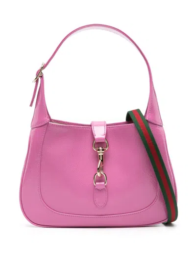 Gucci Pink Small Jackie Leather Shoulder Bag