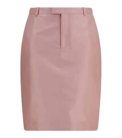 Gucci Pink Solid Mini Skirt