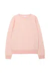 Gucci Pink Sweater For Girl With Gg Motif In Pink