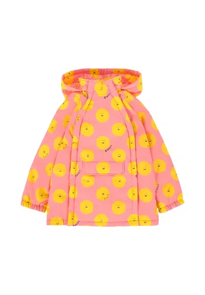 Gucci Kids' Pink Windbreaker Jacket For Baby Girl With Sun
