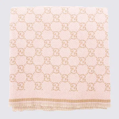 GUCCI PINK WOOL SCARVES