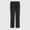 Gucci Pinstripe  Wool Jacquard Pants In Black