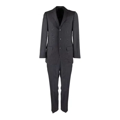 Pre-owned Gucci Pinstripe Suit - '00s In Black