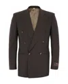 Gucci Pinstripe Wool Blazer In Brown