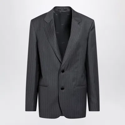 Gucci Pinstripe Wool Jacket In Blue