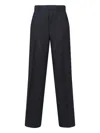 Gucci Pinstripe Wool Pants In Black