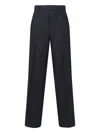Gucci Pinstripe Wool Pants In Black