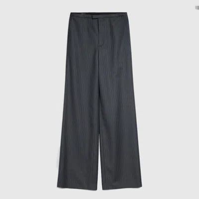 Gucci Pinstripe Wool Pants In Black
