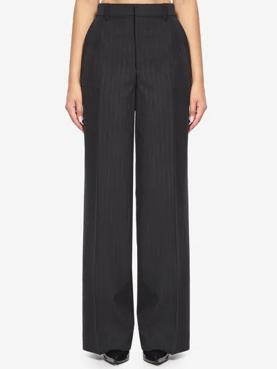 Gucci Pantalone In Lana Gessata In Multi