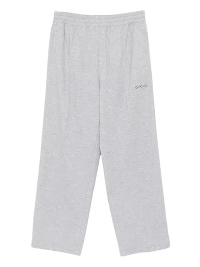 Gucci Piquet Double Cotton Pants In White