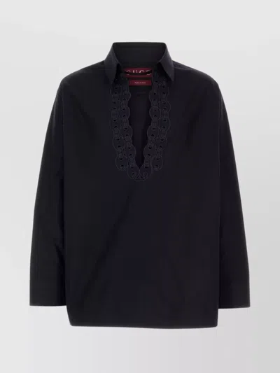 Gucci Piquet Polo Shirt With Button Cuffs And Embroidered Detail In Black