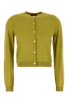 Gucci Pistachio Green Stretch Cashmere Blend Cardigan In Pistacchio