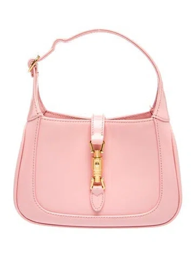 Pre-owned Gucci Piston Lock Jackie 1961 Mini In Pink