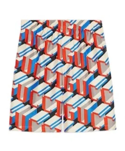 GUCCI GUCCI PIXEL PRINTED SHORTS