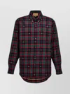Gucci Plaid Pattern Shirt With Chest Pocket Detail