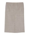 Gucci Gingham Wool Midi Skirt In Neutral