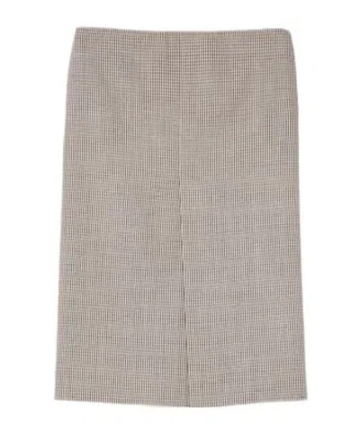 Gucci Plaid Skirt In Neutral