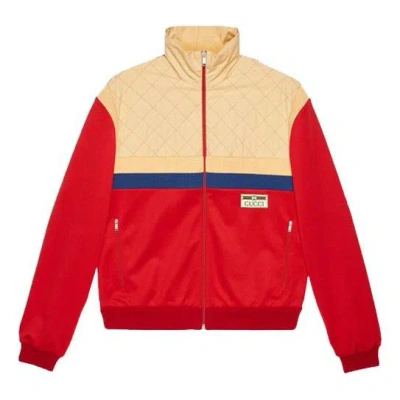 Gucci Plain Knit Zipper Jacket For Men Red