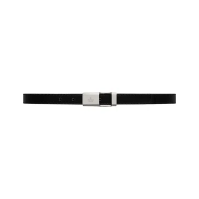 Pre-owned Gucci Plaque Buckle Thin Belt 'black' | Men's Size Xxxs