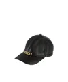 Gucci -plaque Leather Baseball Cap In Black