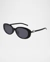 Gucci Gg1684sa-002black-black-grey In Black