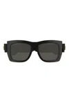 Gucci Plastique Square Sunglasses In Black