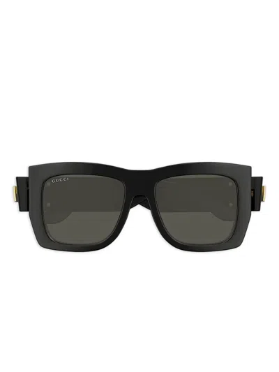 Gucci Plastique Square Sunglasses In Black