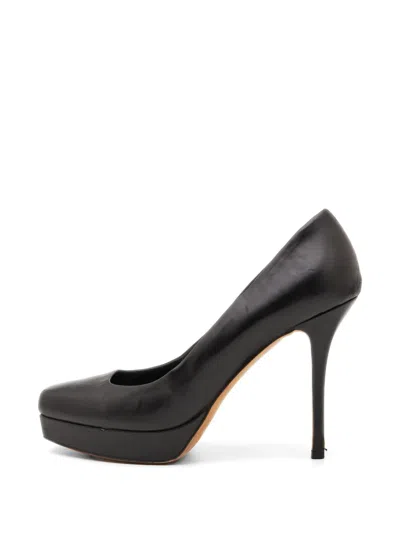 Pre-owned Gucci Platform Pumps In Black