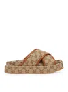 Gucci Women's Gg Platform Sandal In Nude & Neutrals