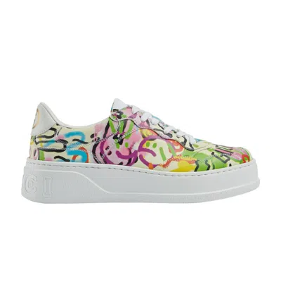 Pre-owned Gucci Platform Trainer 'year Of The Rabbit - Graffiti Print' In Multi-color