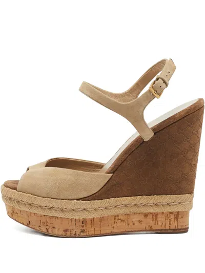 Pre-owned Gucci Platform Wedges