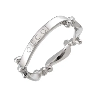 Pre-owned Gucci Platinum 950 Band Ring ()