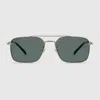 Gucci Specialized Fit Rectangular Sunglasses In Green
