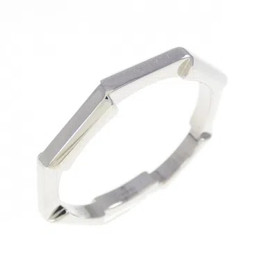 Pre-owned Gucci Platinum Platinum 950 Band Ring () In Silver