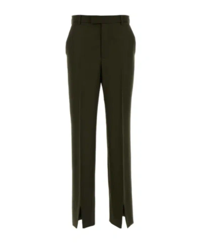 Gucci Casual Pants With Belt Loops In Green