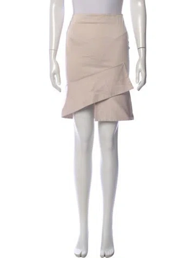 Pre-owned Gucci Pleated Accents Mini Skirt In Neutral