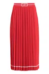 Gucci Pleated Knitted Skirt