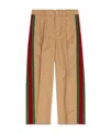 Gucci Pleated Tailored-cut Trousers In Nude