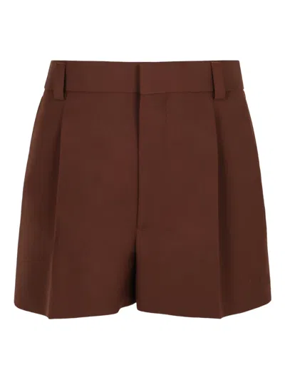 Gucci Wool Shorts In Brown