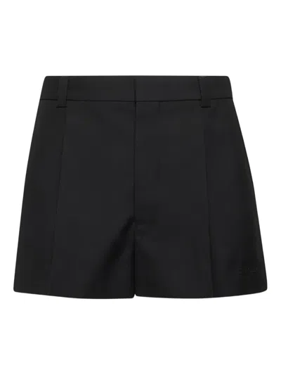 Gucci Pleated Tailored Shorts In Black