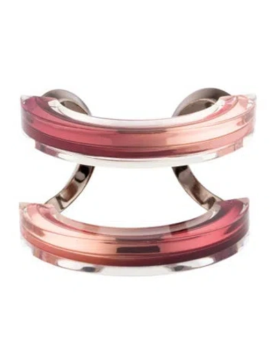 Pre-owned Gucci Plexiglass Cuff, 6" In Multi
