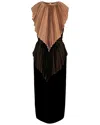 Gucci Plisse Cape Dress