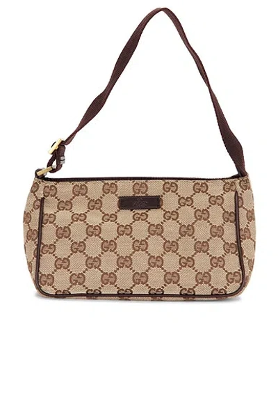 Pre-owned Gucci Pochette Shoulder Bag In Brown