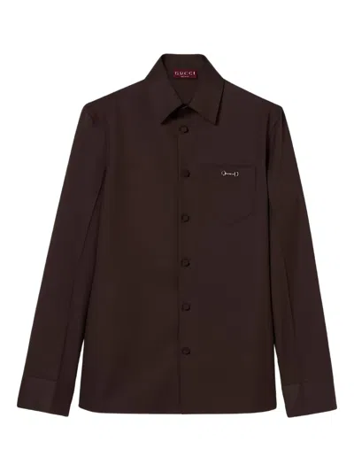GUCCI POCKET EMBELLISHMENT SHIRT