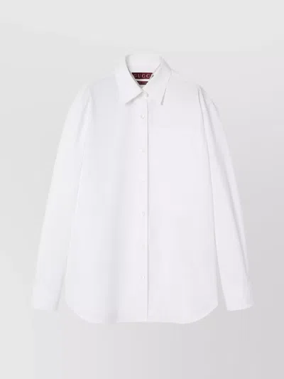 Gucci Pocket Logo Shirt Self-tie Bow