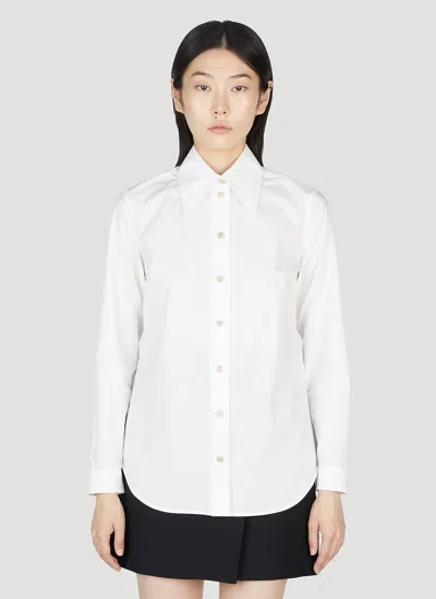 Gucci Point Collar Shirt In White