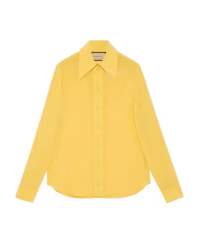 GUCCI GUCCI COLLARED LONG-SLEEVED SHIRT