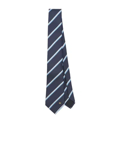 Gucci Pointed Tie In Blue